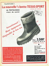 Advertising 098 1955 New Texas-Sport Pataugas Half Boot