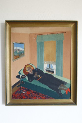 Tableau huile sur - , alfred