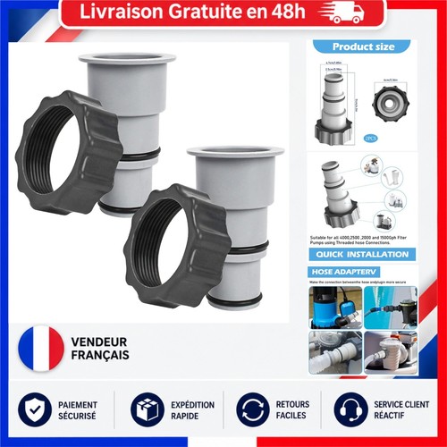 Adaptateur tuyau piscine 38 - tuyau, 32/38
