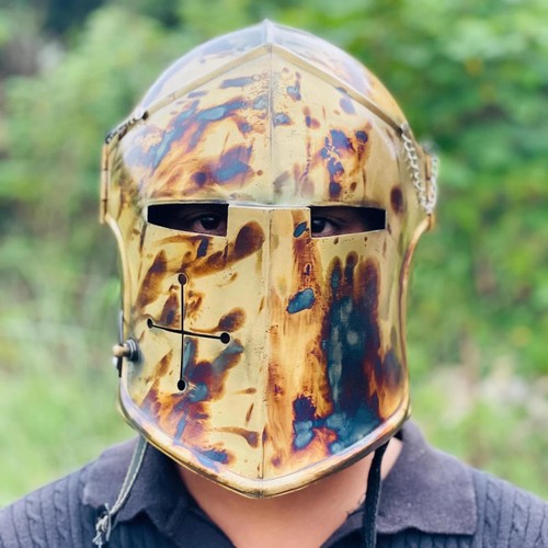 Casque barbuta chevalier - barbuta,
