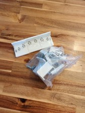 Ikea Bracket Cover Caps White Suspension Fitting Angled Part #121184 115753 X8