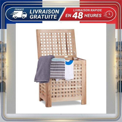 Relaxdays coffre linge l - relaxdays, à