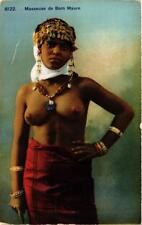 PC CPA Masseuse de Bain Maure North Africa FEMALE ETHNIC NUDE (a9882)