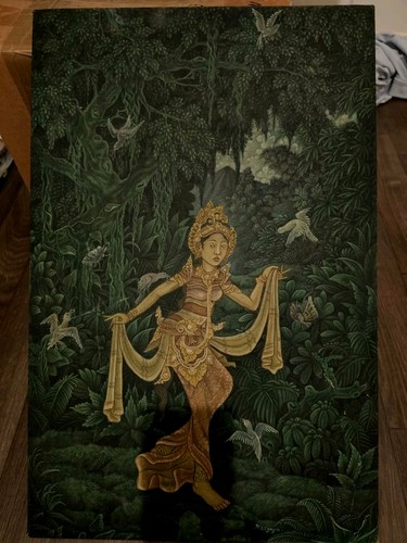 Peinture vintage balinaise - vintage,