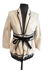 Superbe Veste Coton Lin Écru Dsquared 36 Tbe Authentique 