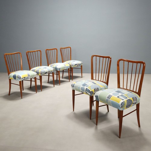 Chaises vintage hêtre tissu - vintage,