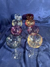 8 anciens verres à vin Murano