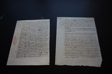 2 documents 1741 Duc de Terrigny Paris certificate sale etc