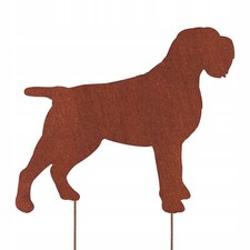Corthals Griffon WHIPPET HUN FIGURINE CORTEN GARDEN DEKORATION