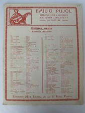 Pujol Bibliothèque de Musique Ancienne et Moderne pour Guitare Sheet Music 1107