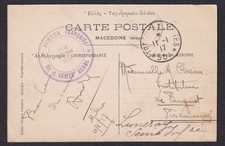 Carte postale avec cachet