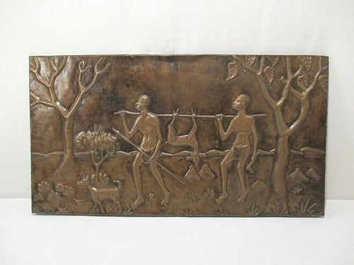 Ancien tableau cuivre - cuivre, repousse