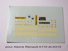 1:43 décalques GENDARMERIE