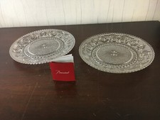 2 Baccarat Crystal Arabesque Plates (price for both)