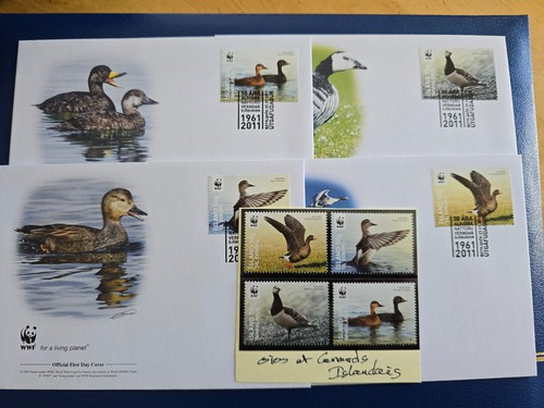 Timbre wwf oies canards - timbre, et