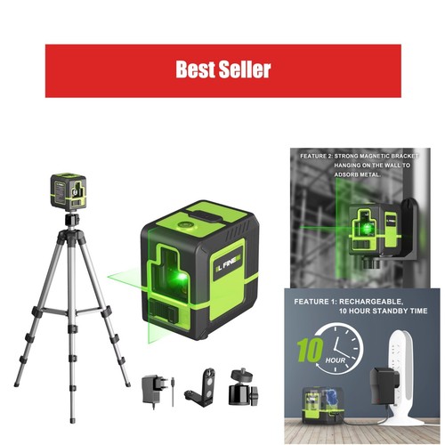 Niveau laser lignes vert - niveau, 2