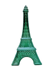 Bouteille en céramique verte