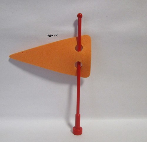 Lego 2569 flag red orange - lego,