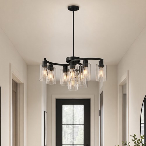 Black pendant 9 - 9, led