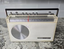 Vintage SABA Sandy Automatic F 4-Band AM FM SW LW Radio – White Leather – Works!