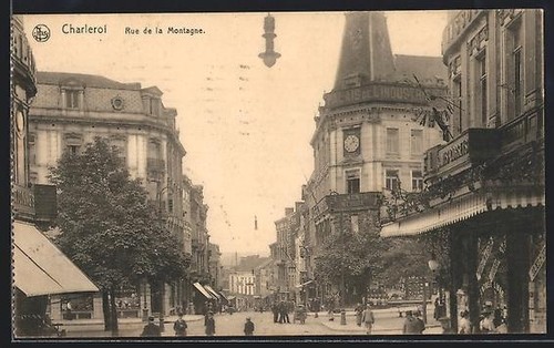 Cpa charleroi rue la - de,