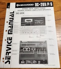 Kenwood DC-20X Ampli-Tuner Service Manual - Original