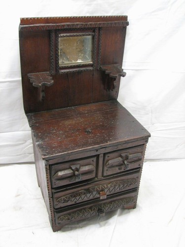 Folk art wooden tramp - wooden, hand