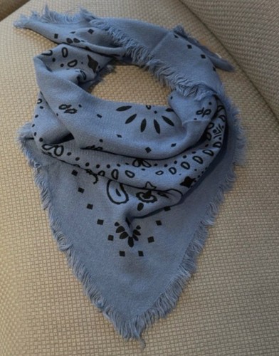 Grand bandana bleu écharpe - grand,