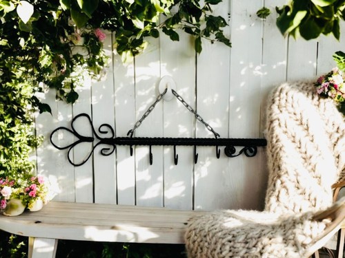 Charming black wrought iron