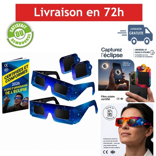 Lunettes sécurité eclipse - lunettes, de