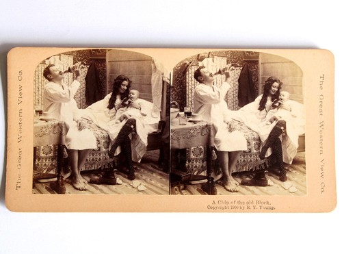 Photo stereo albumine humour - photo,
