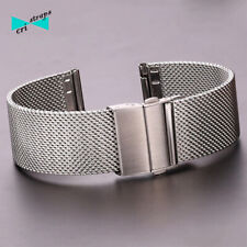 Milanese Mesh Watch Strap Steel Folding Clasp 16 18 20 22mm