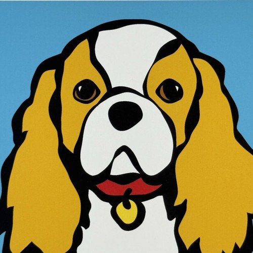 Pop art cavalier king charles - cavalier,