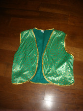Women's Vest Green and Gold clovers St. Patricks (T98)