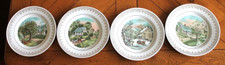 lot de 4 assiettes décoratives des quatre saisons VINTAGE