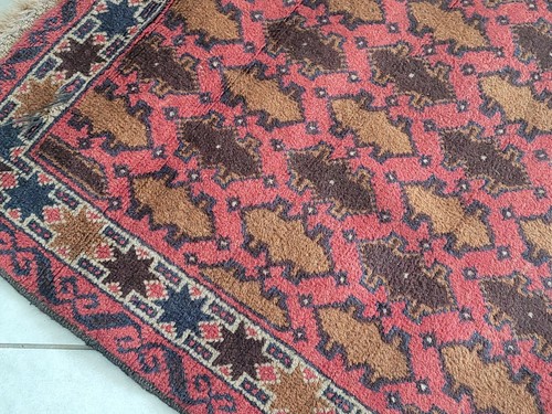 Tapis afghan laine antique - afghan, en