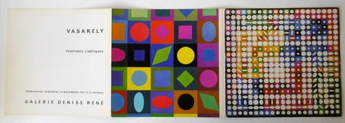 Vasarely plaquette invitation - vasarely,,
