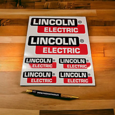 6 Stickers autocollant LINCOLN ELECTRIC soudage outillage decal sponsor tuning