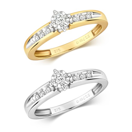 Bague solitaire femme - femme, or