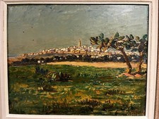 G. MONAT début XX° Orientaliste Maroc Salé Huile sur panneau signée 38cm * 46cm