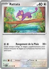 Carte Pokémon Rattata 19/165