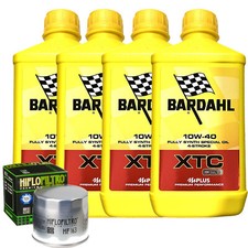 Kit De Maintenance Huile Bardahl XTC 10W40 + Filtre Pour BMW K1100 RS 1992>1995