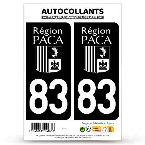 Stickers autocollant plaque - 2,