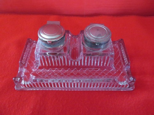 Encrier double ancien - , en