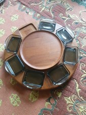 Plateau tournant en Teck. Lazy