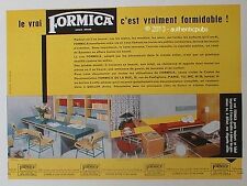 FORMICA DINING ROOM LIVING ROOM FURNITURE VINTAGE 1956 DESIGN FRENCH AD