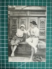 sk230 CPA Circa 1917 Folklore Breton - autour des lits clos