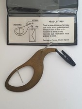 Petit pèse-lettres vintage fabriqué en France, avec notice et pochette d'origine