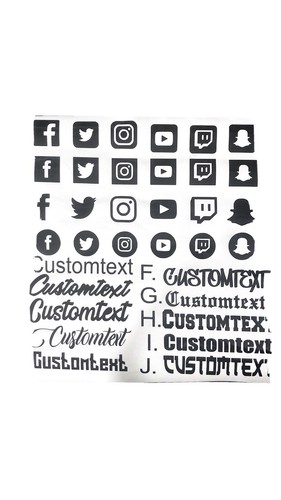 Décalcomanies médias sociaux - décalcomanies,