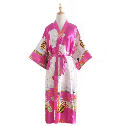 Peignoir kimono satin vintage - peignoir,